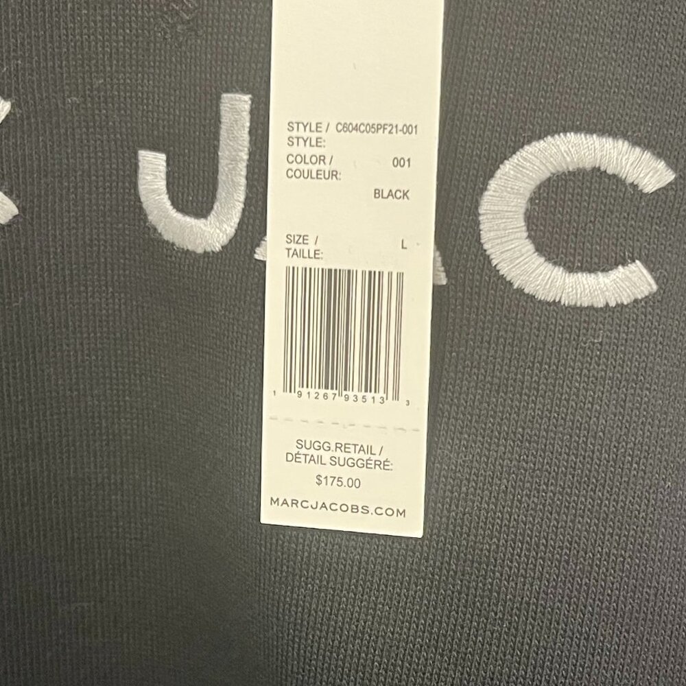 Marc Jacobs Women's "The Sweatshirt/The Sweatpants" Set in Black - Large - NWT - Picture 6 of 10